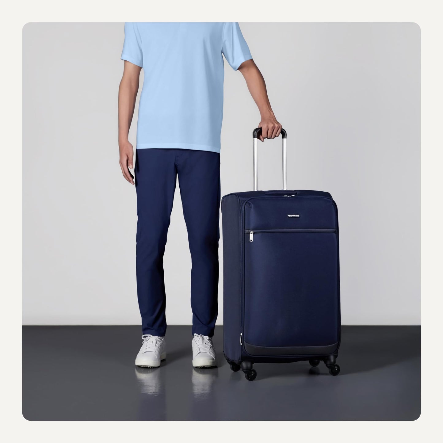 Amazon Basics Check-in Koffer Softside 76 cm Blau
