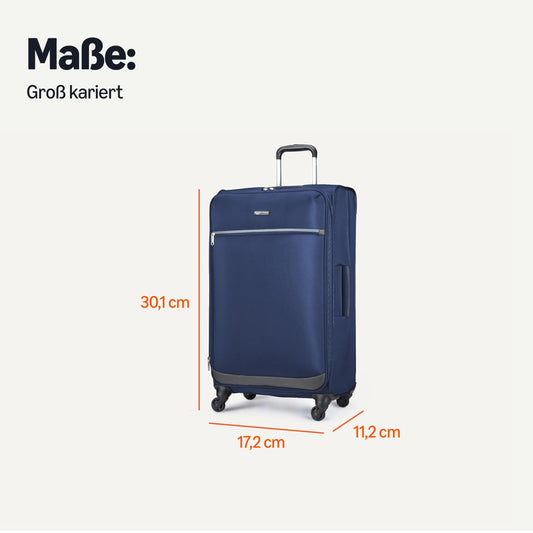 Amazon Basics Check-in Koffer Softside 76 cm Blau